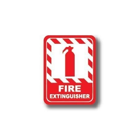 Ergomat 36in x 27in RECTANGLE SIGNS - Fire Extinguisher DSV-SIGN 972 #0384 -UEN